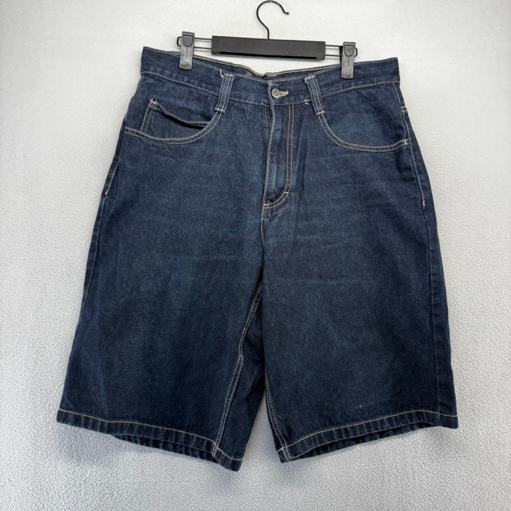 Vintage Southpole Jean Shorts Mens 34 Blue Baggy Y2K Hip Hop Skate Grunge 12 in